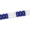Beistle Club Pack of 12 Bold Blue and White Festive Pageant Garland Decorations 14.5'